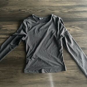 Dynamite Black Sculpt Long Sleeve Women's Top